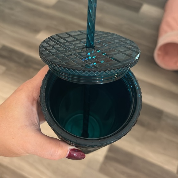Teal jeweled Starbucks grande tumbler - Picture 6 of 6